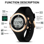 LN LENQIN Montre Femme Montre Le chronomètre pour Femmes 30m Montres de Poignet Militaire imperméables avec rétroéclairage/Alarm