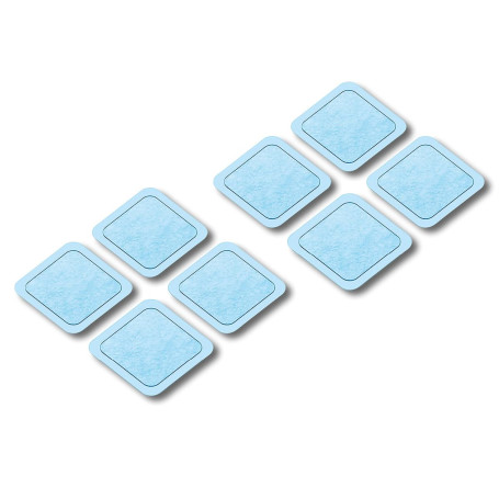 Beurer EM 59 Heat coussins en gel, kit de rechange pour EM 59 avec chaleur numérique TENS/EMS avec 8 électrodes auto-adhésives, 