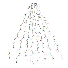 SALCAR Guirlande Lumineuse LED pour Sapin de Noêl, exterieur Etanche Guirlande LED Sapin Décoration (1,5-5m sapin) pour Décorati