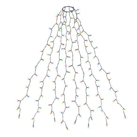 SALCAR Guirlande Lumineuse LED pour Sapin de Noêl, exterieur Etanche Guirlande LED Sapin Décoration (1,5-5m sapin) pour Décorati