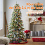 SALCAR Guirlande Lumineuse LED pour Sapin de Noêl, exterieur Etanche Guirlande LED Sapin Décoration (1,5-5m sapin) pour Décorati