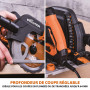 Evolution Power Tools Scie Circulaire avec Rail 3 Pièces de 1020 mm - Lame Multi-Matériaux, Coupe le Bois, le Métal, le Plastiqu