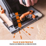 Evolution Power Tools Scie Circulaire avec Rail 3 Pièces de 1020 mm - Lame Multi-Matériaux, Coupe le Bois, le Métal, le Plastiqu