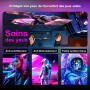 Minifire Gaming Curved Monitor 24 Pouces, 180Hz 1ms FHD avec Sprecher 1500R, Adaptive Sync, VESA 100x100mm, Inclinaison réglable