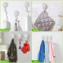 Ulinek Lot de 6 Crochet Ventouse Mural Charge 5KG sans Perçage/Réutilisable/Rotation à 360 Porte Serviette Douche Torchon Plaque