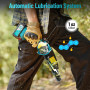 SEESII 8 Pouces Mini Tronçonneuse à Batterie 2x4000mAh, Tronçonneuse Électrique sans Fil avec Injecteur de Lubrifiant et Chaîne 