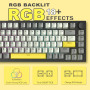 AJAZZ AK820 Clavier mécanique de jeu filaire 75% TKL,commutateur linéaire échangeable à chaud,support commun,rétroéclairage RVB,