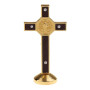 POFET – Statue crucifix Jésus-Christ sur croix pour voiture, maison, chapelle, doré