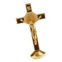 POFET – Statue crucifix Jésus-Christ sur croix pour voiture, maison, chapelle, doré