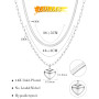 LOLIAS Collier Argent Sterling 925 pour Femmes Boucles d'oreilles Bracelet Or Ensemble Collier Réglable Chaîne Maillons avec Zir