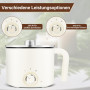 Daakro Fondeur de cire 220 V, 1,8 l, intelligent, avec 160 accessoires, pot de fusion électrique avec plusieurs niveaux de puiss
