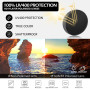 Sunier Lunettes de Soleil Femme Polarisées, Lunettes de Soleil Surdimensionnées Mode, Protection UV400