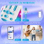 Avaxtt Micro Enfant sans Fil Bluetooth - 5 Effets Vocaux, Lumières LED Syncronisées - pour Filles/Garçons 3-15 Ans - Meilleur Jo