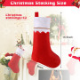 AUGSUN 10Pcs Chaussettes de Noël Personnalisé à Susprendre, Sachet de Bonbons pour Décoration de Noël