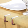 Blooven Pinces à Nappe 8 Pièces, Acier Inoxydable Nappe Clips Anti-Glissant, Convient à Tables de 1 à 3 cm d'épaisseur (Petit x 