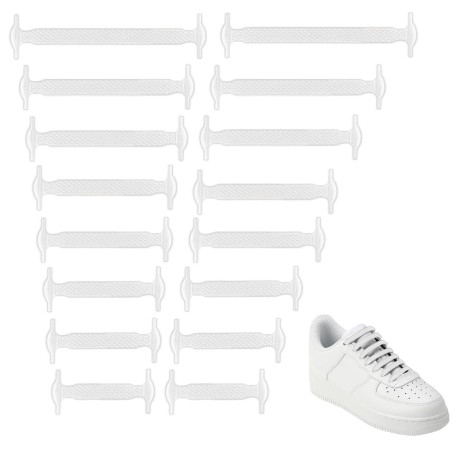 Vandomrise No Tie Lacets, Imperméables Silicon Shoelaces, Lacets Elastique Sans Noeud pour Enfants et Adultes, pour Shoes Sneake