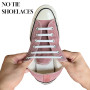 Vandomrise No Tie Lacets, Imperméables Silicon Shoelaces, Lacets Elastique Sans Noeud pour Enfants et Adultes, pour Shoes Sneake