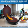 StarBlue Machine à Roti 25,4 cm avec chauffe-roti gratuit et poignée amovible – Chapati, tortilla, Roti AC220-240 V 50/60 Hz 120