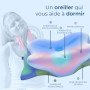 Derila Ergo Oreiller Ergonomique Cervical Mémoire de Forme, Technologie Rafraîchissante, Support Optimal pour Dormeurs de Côté, 
