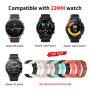 CHULN 10 Pièces Bracelet pour Xiaomi Watch - 22mm Silicone Réglable Sport pour Mi Watch/S1/S1 Active/Color Sport