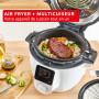 Moulinex Cookeo Infinity, Air fryer + multicuiseur sous pression, Mélange automatique, 19 programmes, Blanc, CE9821F0