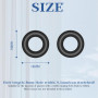 JEYORZY 30 Paires de Porte-Lunettes en Silicone Anti-Dérapant, Coussinets d'oreille de Lunettes Anti-dérapants, Lunettes Oreille