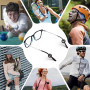 JEYORZY 30 Paires de Porte-Lunettes en Silicone Anti-Dérapant, Coussinets d'oreille de Lunettes Anti-dérapants, Lunettes Oreille