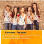 AniSqui 16PCS Evjf Accessoire Futur Mariee, Bride to Be, Team Bride, Déguisement Evjf