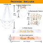 AniSqui 16PCS Evjf Accessoire Futur Mariee, Bride to Be, Team Bride, Déguisement Evjf