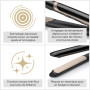 BaByliss Lisseur Cheveux Super Smooth- Technologie ionique anti-frisottis, Tapis thermorésistant, Plaques en céramique pour un l