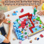 COOLJOYA Construction Magnetique Enfant Cube Magnétique 150 Pièces, Jeu Aimant Magnetic avec Jeux Aimants Magnetique, Jouet Éduc