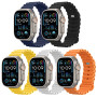 Astorgos 5Pack Bracelet de Sport Océan en Silicone Compatible avec Apple Watch Ultra 3/2/1 49mm 46mm 45mm 44mm 42mm, iWatch SE3/
