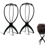 XPEX 2 Pièces Tete perruque Wig cap Tete pour perruque Tete mannequin Support de Perruque Noir pour Femme, Tête de Perruque en P