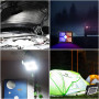200W Projecteur LED Rechargeable 20000LM, Lumière de Travail Lanterne Portable avec Panneau Solaire, 20600mAh USB Lampe Recharge