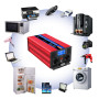 ETREPOW 6000W Convertisseur 24v 220v/230v Pur Sinus Onduleurs Transformateur -2 Prise EU de Courant Alternatif,1 Port USB,téléco