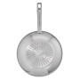 Tefal Virtuoso Poêle Wok 28 cm, Garantie 10 ans, Induction, Acier inoxydable de qualité premium, Surface non revêtue, Saisie par