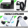 Spopal Kit Douche de Camping, Douche Portable,Pompe de Douche Électrique Rechargeable,Imperméable, avec Afficheur Intelligent et