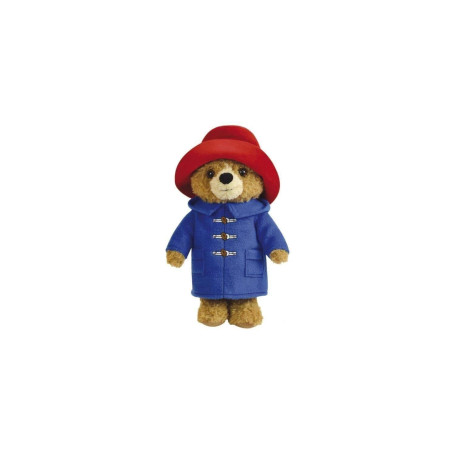 JEMINI | Peluche PADDINGTON 27 cm | Ours en peluche doux | Duffle Coat Bleu & Chapeau Rouge | Doudou Inspiré du Livre “Un ours n