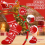KDISHKRA Calendrier de l'Avent 2025,12 Paires Chausse-ttes de Noël, Coton Respirant Chaussettes Noel Hommes et Femmes, Christmas