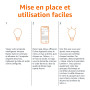 Amazon Basics Lot de 1 ampoule LED intelligente à intensité variable, E27, 8W (60W Equivalent), Fonctionne uniquement avec Alexa
