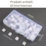 60 Pièces Clips Câbles, RYCHUI Attache Cable Adhesif Rangement de Accroche Cable Fixation Auto Collant, Cavalier Cable Electriqu