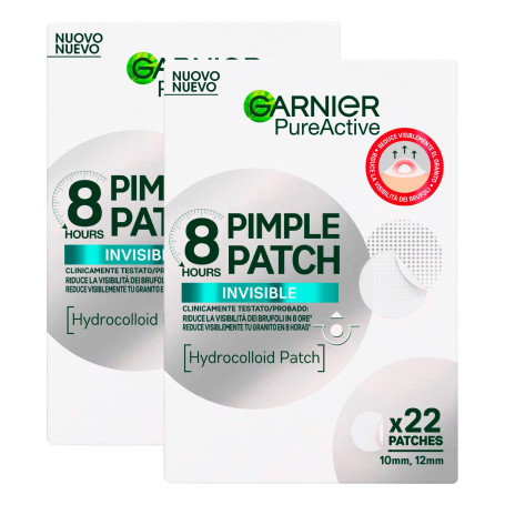Garnier Pure Active Pimple Patch 8 heures réduit la visibilité du bouton absorbe l'excès de sébum ultra fin et invisible sur la 