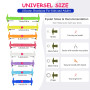 SUBAUM No Tie Lacets pour Enfants et Adultes,Lacets en Silicon Elastique Sans Noeud pour Chaussures de Sport Running Sneaker Con