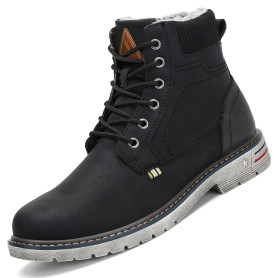 Mishansha Chaussure Hiver Chaude Fourrée Bottines Hiver pour Homme Femme Gr.36-48