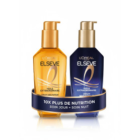 L’ORÉAL PARIS - Routine Nutrition Intense - Tous Types de Cheveux Secs - Jour et Nuit - Soin Sublimateur Universel + Sérum Midni