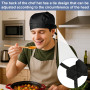 Seefey Lot De 2 Toque de Cuisinier, Calot Cuisine, Bandana Homme pour Hommes Et Femmes, Chapeaux De Chef Extensibles pour Restau