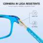 NEW VISION Lunettes 2 pack, Lunettes Loupe, Lunettes De Lecture Magnétique, Longueur RéGlable Lunette De Lecture Homme Femme, NV