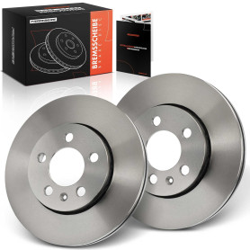 Frankberg Lot de 2 disques de frein pour essieu avant compatibles avec Golf IV 1J1 1.4L-2.3L 1997-2005 Polo 6C1 6R1 1.0L-1.2L 20
