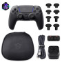 HEXGAMING Manette pour ps5 avec 4 Palette / 8 Joysticks Hall Effect/Câble de Charge/Étui Sac de Transport/Support de Chargeur Ma