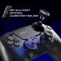 HEXGAMING Manette pour ps5 avec 4 Palette / 8 Joysticks Hall Effect/Câble de Charge/Étui Sac de Transport/Support de Chargeur Ma